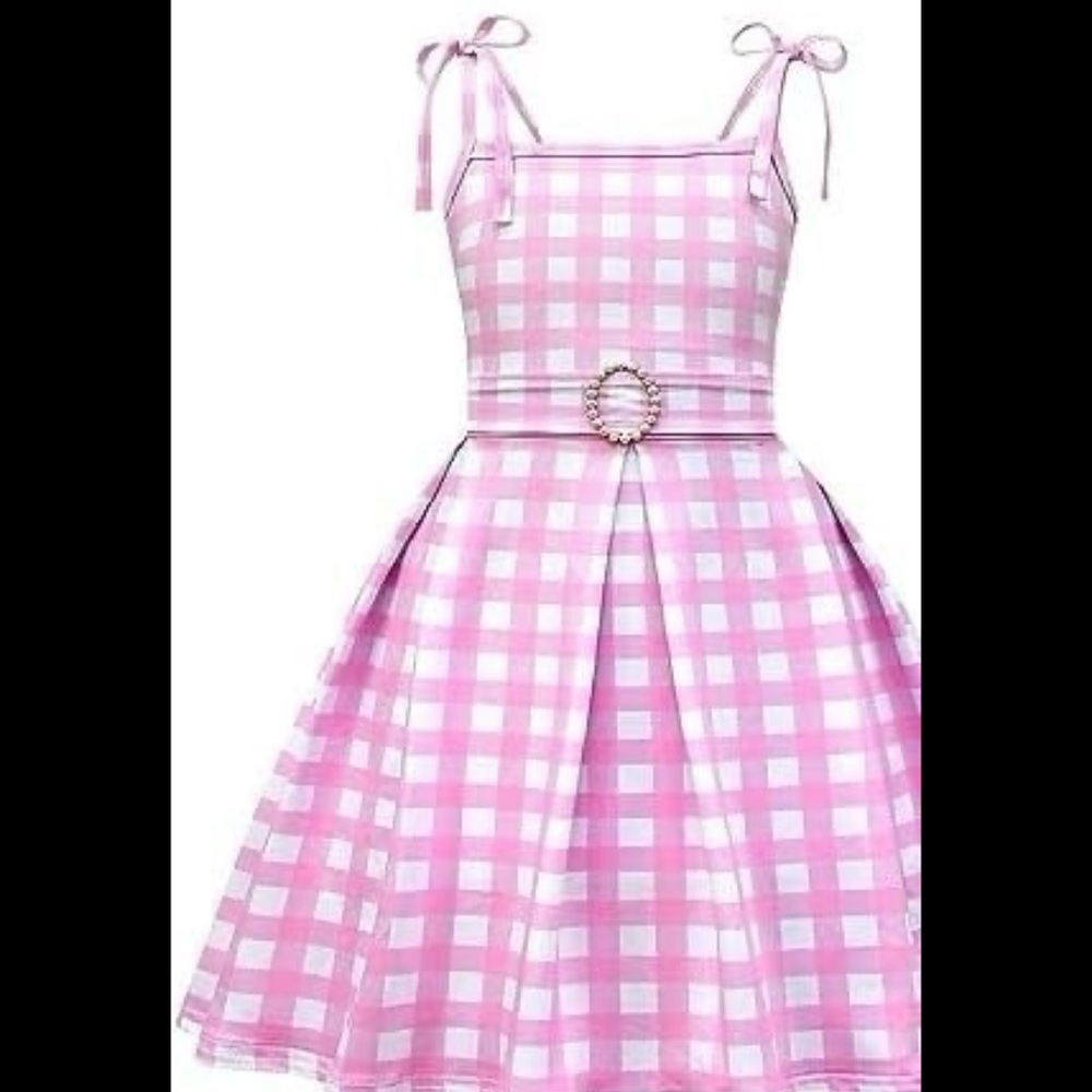 Princess pink girls costume